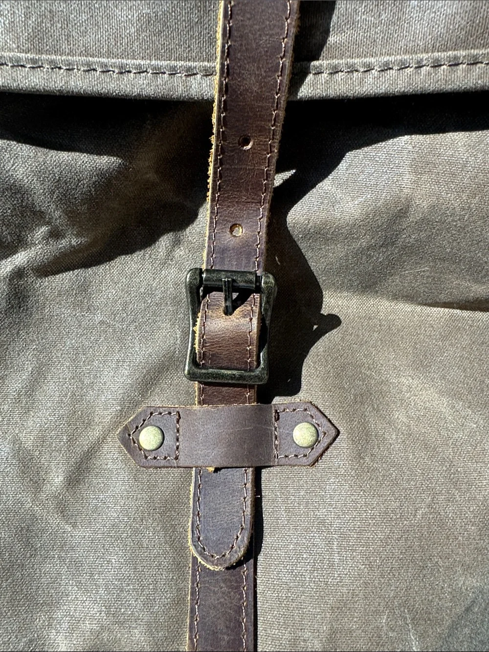 Solstice Waxed Canvas & Leather Laptop Backpack NWOT